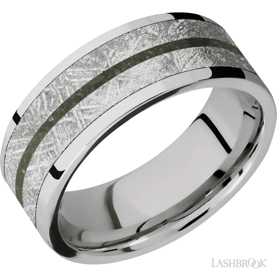 Cobalt Chrome with Polish Finish - 8MM - Larson Jewelers