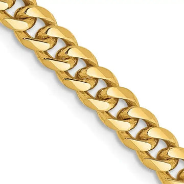14K 4.25mm Solid Miami Cuban Link with Lobster Clasp Chain Necklace - Larson Jewelers