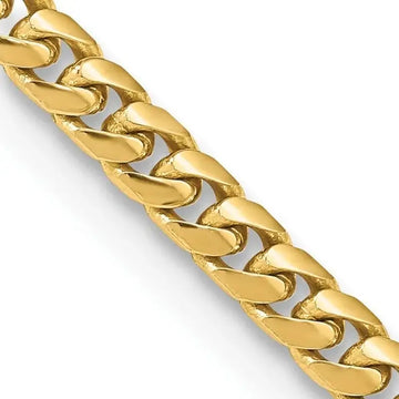 14K 4.3mm Solid Miami Cuban Link with Lobster Clasp Chain Necklace - Larson Jewelers