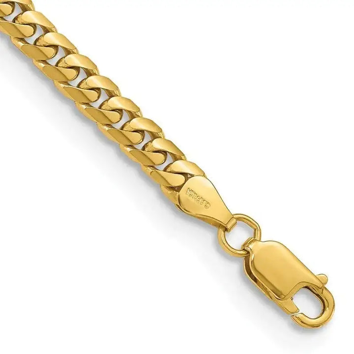 14K 5mm Solid Miami Cuban Link with Lobster Clasp Bracelet - Larson Jewelers