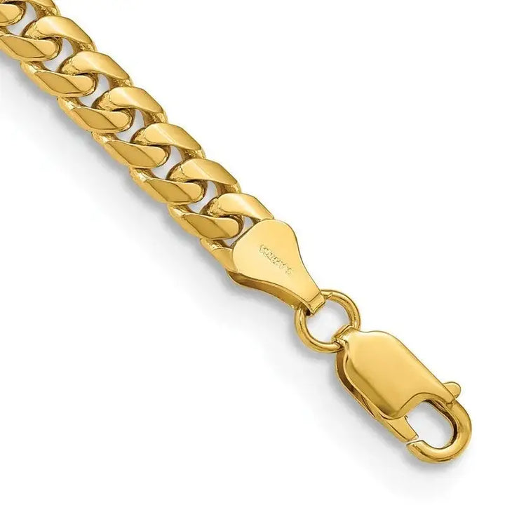 14K 5.5mm Solid Miami Cuban Link with Lobster Clasp Bracelet - Larson Jewelers