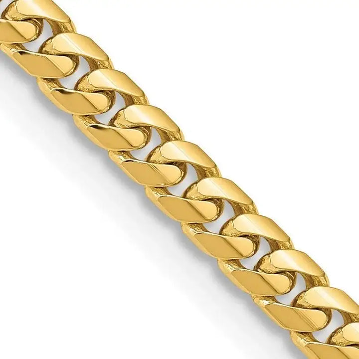 14K 5.5mm Solid Miami Cuban Link with Lobster Clasp Chain Necklace - Larson Jewelers