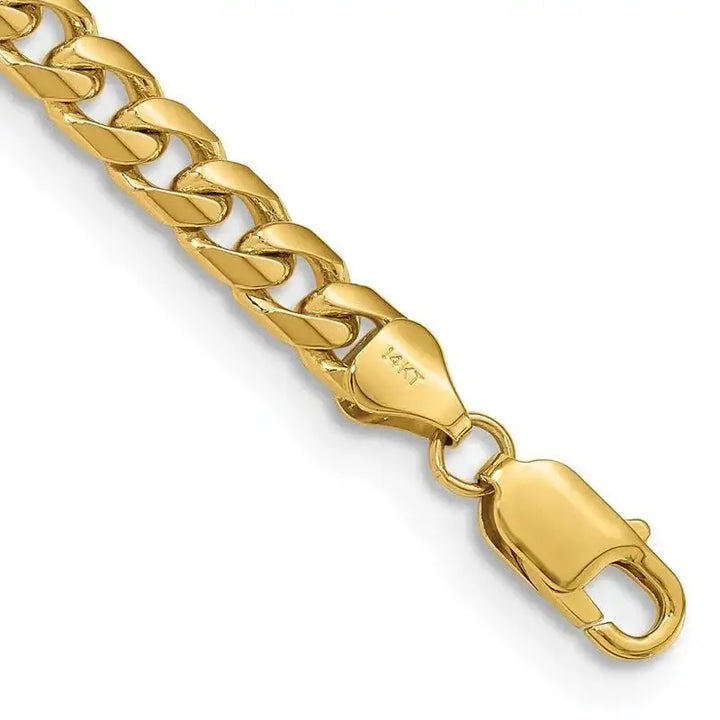 14K 6.25mm Solid Miami Cuban Link with Lobster Clasp Bracelet - Larson Jewelers