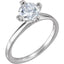 GWENDOLYN Lab Diamond Engagement Ring in 14K White Gold - Larson Jewelers