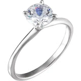 FIONA Lab Diamond Engagement Ring in Silver - Larson Jewelers