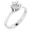 HONORA Lab Diamond Engagement Ring in 18K White Gold - Larson Jewelers