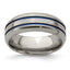 Edward Mirell Titanium with Bevel 8mm Band - Larson Jewelers
