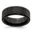 Edward Mirell Titanium Black Ti Laser 8mm Band - Larson Jewelers
