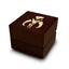 Star Wars Mandalorian Symbol Engraved Wood Ring Box Chocolate Dark Wood Personalized Wooden Wedding Ring Box - Larson Jewelers