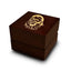 Star Wars Chewbacca Print Engraved Wood Ring Box Chocolate Dark Wood Personalized Wooden Wedding Ring Box - Larson Jewelers