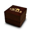 Star Wars Hoth Battle Print Engraved Wood Ring Box Chocolate Dark Wood Personalized Wooden Wedding Ring Box - Larson Jewelers