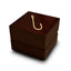 Fishing Hook Engraved Wood Ring Box Chocolate Dark Wood Personalized Wooden Wedding Ring Box - Larson Jewelers