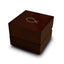Christianity Fish Symbol Engraved Wood Ring Box Chocolate Dark Wood Personalized Wooden Wedding Ring Box - Larson Jewelers