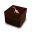 Plesiosaurus Dinosaur Engraved Wood Ring Box Chocolate Dark Wood Personalized Wooden Wedding Ring Box - Larson Jewelers