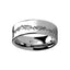 Peaks Mountain Range Outdoors Ring Engraved Flat Tungsten Ring - 4mm - 12mm - Larson Jewelers