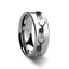 Stag Fawn Deer Elk Print Ring Engraved Flat Tungsten Ring - 4mm - 12mm - Larson Jewelers