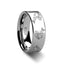 Trout Fish Jumping Sea Print Pattern Ring Engraved Flat Tungsten Ring - 4mm - 12mm - Larson Jewelers