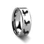 Animal Rooster Print Ring Engraved Flat Tungsten Ring - 4mm - 12mm - Larson Jewelers