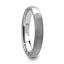 Fingerprint Ring Engraved Domed Tungsten Ring Brushed Ring- Perseus - 4mm - 12mm - Larson Jewelers