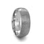 Fingerprint Ring Engraved Domed Tungsten Ring Brushed Ring- Perseus - 4mm - 12mm - Larson Jewelers