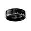 Engraved Super Mario Bros Pixel Level Game Black Tungsten Ring - 4mm - 12mm - Larson Jewelers