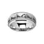 Spinning Engraved Mountain Wolf Moon Tungsten Carbide Spinner Wedding Band - 8mm - Larson Jewelers