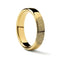 10k Fingerprint Ring Yellow Gold Engraved Domed Band - 4mm - 8mm - Larson Jewelers