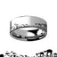 Titanium Hoth Battle Star Wars Alliance Galactic Imperial Invasion ATAT ATST Engraved Ring - 6mm - 8mm - Larson Jewelers