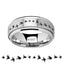 Spinning Engraved Flying Birds Tungsten Carbide Spinner Wedding Band - 8mm - Larson Jewelers