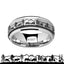Spinning Engraved Elk Deer Stag Mountain Range Tungsten Carbide Spinner Wedding Band - 8mm - Larson Jewelers