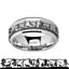 Spinning Engraved Roaming Deer Stag Tungsten Carbide Spinner Wedding Band - 8mm - Larson Jewelers