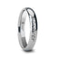 Handwritten Engraved Domed Tungsten Ring Polished - 4mm - 12mm - Larson Jewelers