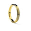 14k Fingerprint Ring Yellow Gold Engraved Domed Wedding Band - Larson Jewelers