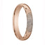 14k Fingerprint Ring Rose Gold Engraved Domed Band - 4mm - 8mm - Larson Jewelers