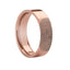 14k Fingerprint Ring Rose Gold Engraved Flat Band - 4mm - 8mm - Larson Jewelers
