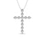 Diamond 1/4 Ct.Tw. Cross Pendant in 14K White Gold