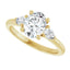 CHRYSE 18K Yellow Gold Oval Lab Grown Diamond Engagement Ring