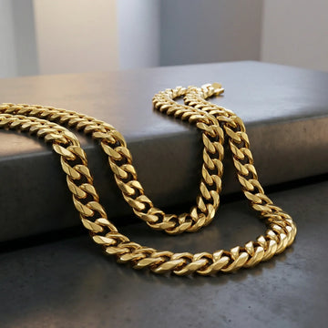 Gold Stainless Steel 14mm Chain - 22 Inch - Larson Jewelers