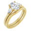 CHRYSE 18K Yellow Gold Oval Lab Grown Diamond Engagement Ring