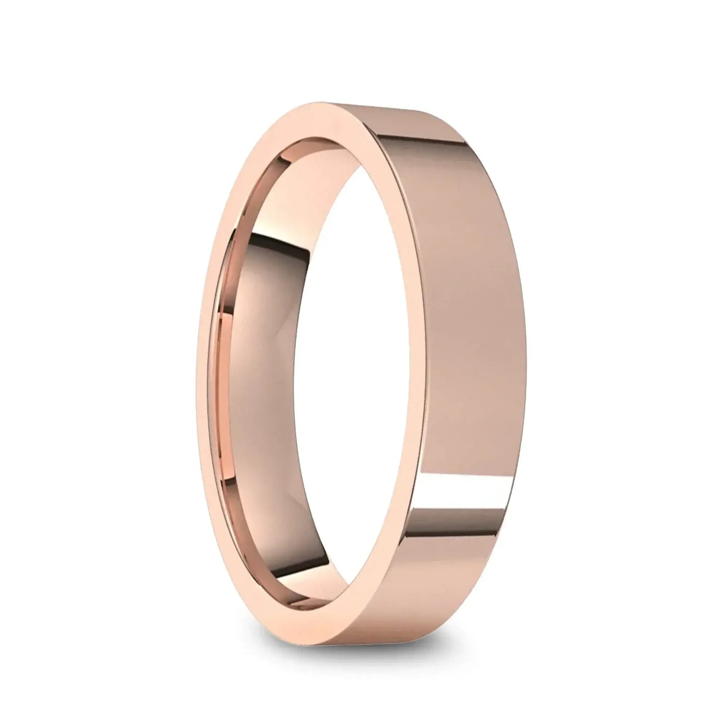 10k Rose Gold Women's Flat Ring with Polished Finish - 2mm - 4mm - Larson Jewelers