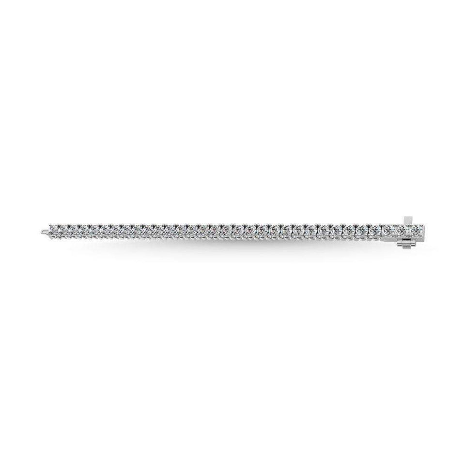 14K White Gold Lab Grown Diamond 3 Ct.Tw. Illusion Tennies Bracelet - Larson Jewelers