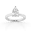1.00 ct Pear Lab Diamond Solitaire Ring by Mercury Rings