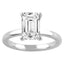 2.00 ct Emerald Lab Diamond Solitaire Ring by Mercury Rings