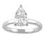 2.00 ct Pear Lab Diamond Solitaire Ring by Mercury Rings