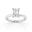 4.00 ct Emerald Lab Diamond Solitaire Ring by Mercury Rings