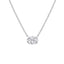 2.00 ct Solitaire Pendant with Oval Lab Diamond by Mercury Rings