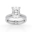 3.00 cttw Hidden Halo Bridal Ring with 2.50 ct Radiant Lab Diamond Center Stone by Mercury Rings