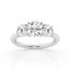 3.00 cttw 3 stone Ring with 1.50 ct Round Lab Diamond Center Stone by Mercury Rings