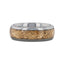 LUXE Tungsten and Decorative Gold Flakes Inlay - 8mm - Larson Jewelers