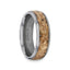 LUXE Tungsten and Decorative Gold Flakes Inlay - 8mm - Larson Jewelers